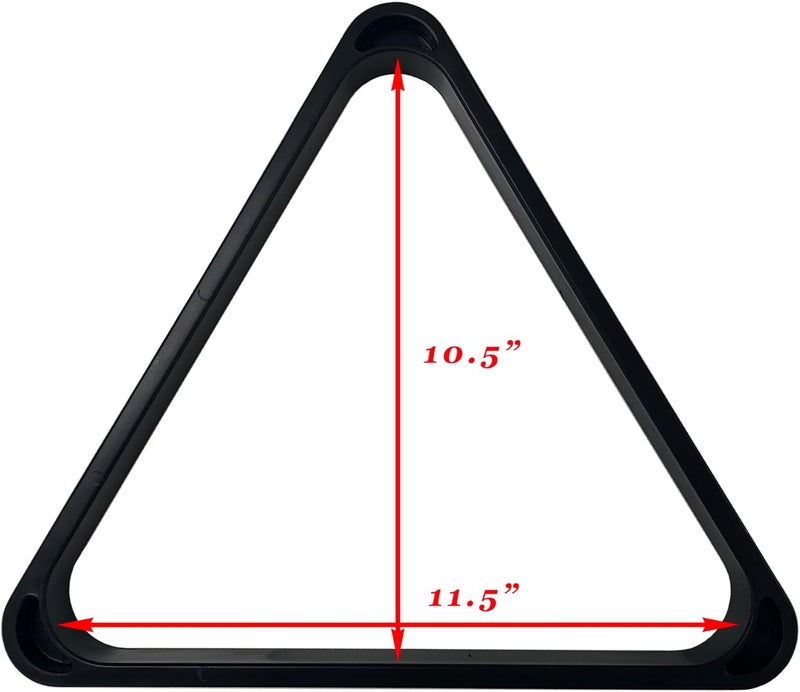 okko Billiard Pool Table Heavy-Duty Deluxe Plastic 8 Ball Triangle Rack for 2 1/4" Pool Balls - Image 3